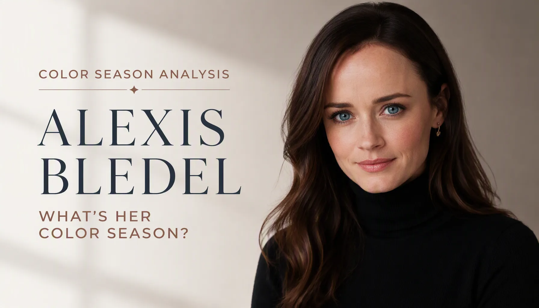 Alexis Bledel Colour Analysis: Bright Winter Season Revealed