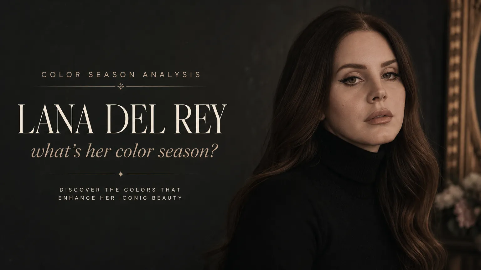 Lana Del Rey Colour Analysis: Soft Autumn Season Confirmed