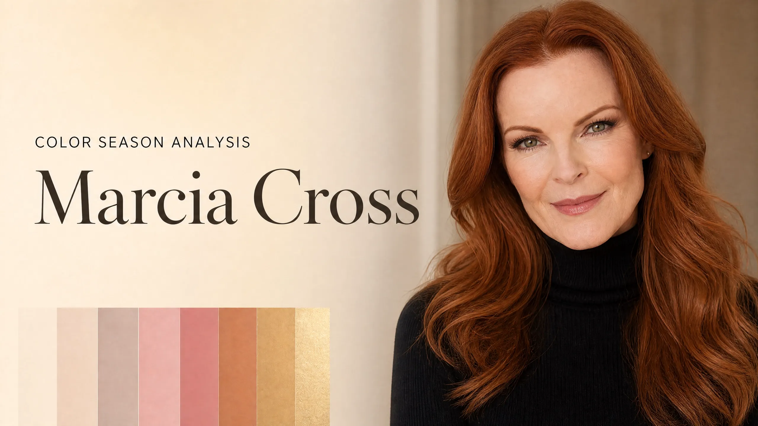 Marcia Cross Colour Analysis: True Spring's Warmest Red