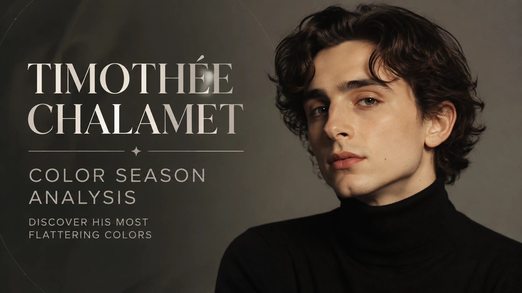 Timothée Chalamet Colour Analysis: Why He's a True Winter