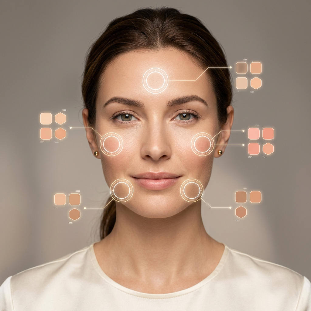 Your skin, eyes, and hair are read separately