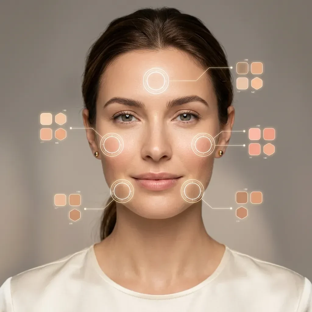Your skin, eyes, and hair are read separately
